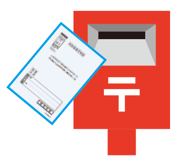 採血後、検体はポスト返送